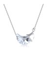 Half Moon Stone Necklace Silver SPE-2315